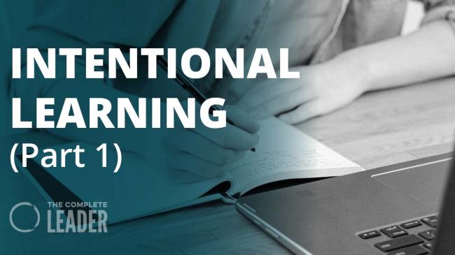 Intentional Learning (Part 1)