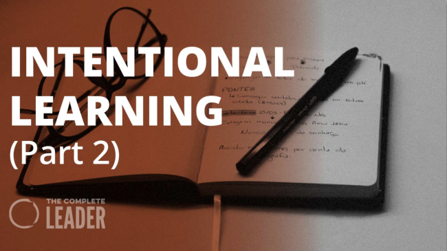 Intentional Learning Pt 2