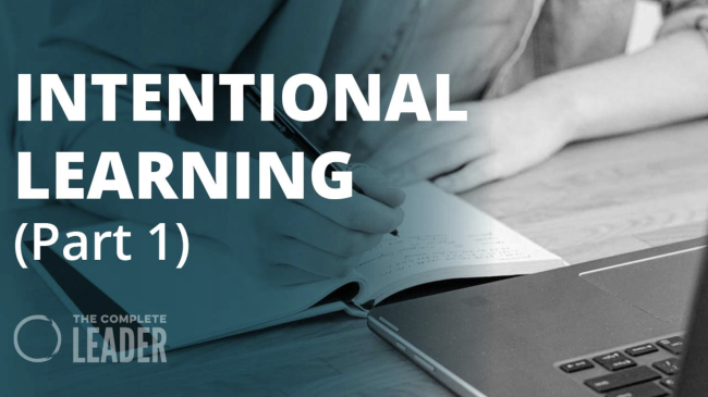 Intentional Learning Pt 1